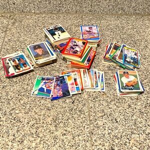 Huge MLB Baseball Card Lot 500+ Topps Donruss Score Great Condition HOF Rookies